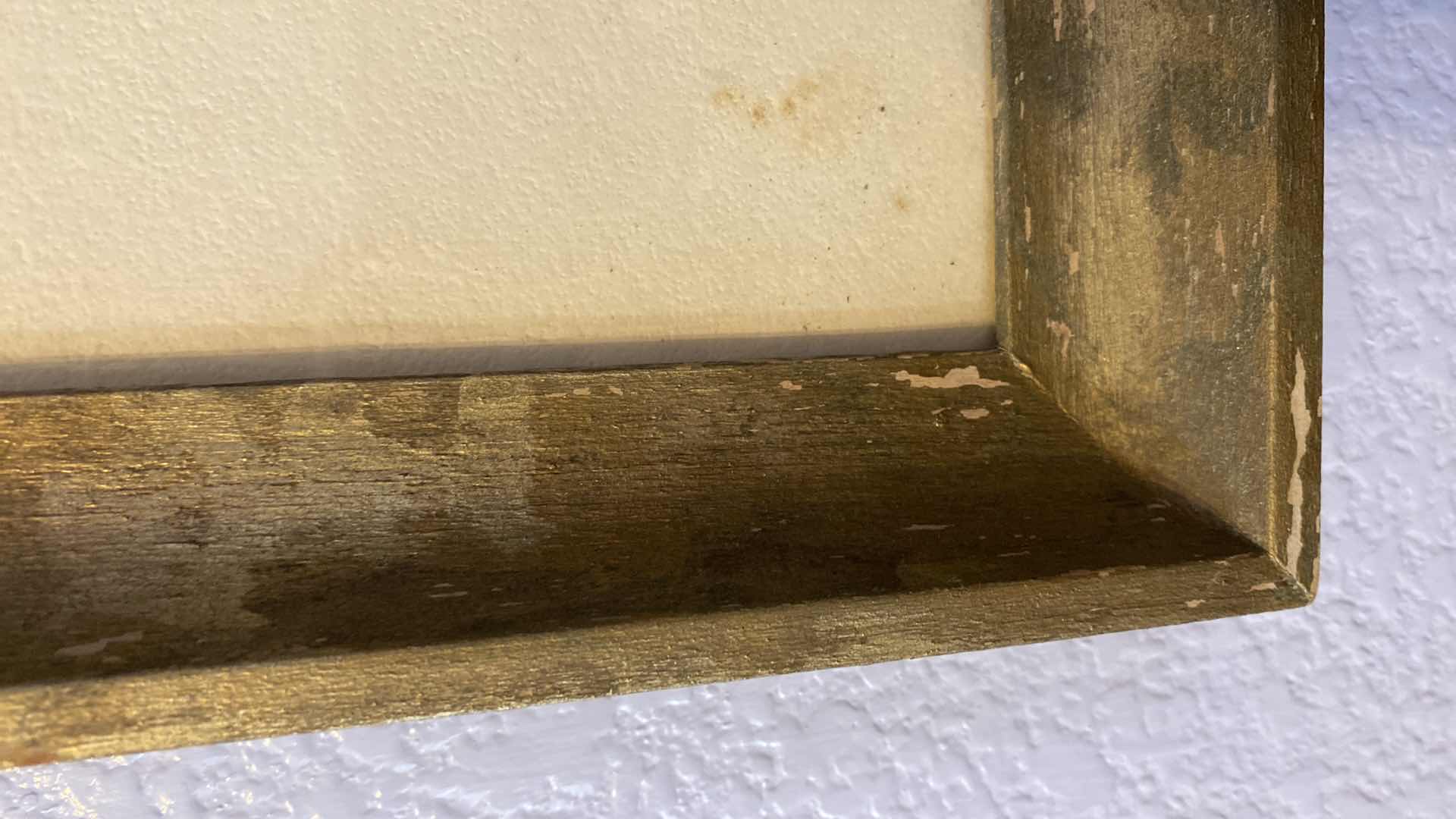 Photo 4 of WOOD FRAMED BOAT WATERCOLOR SIGNED 15” X 32”