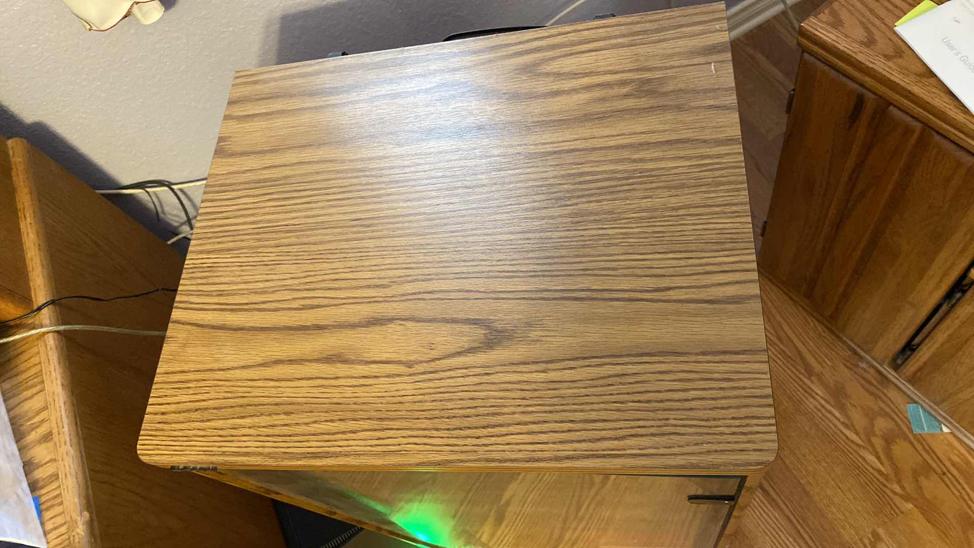 Photo 1 of SONY OAK COLOR COMPONENT CABINET 19” X 15.5” H35”