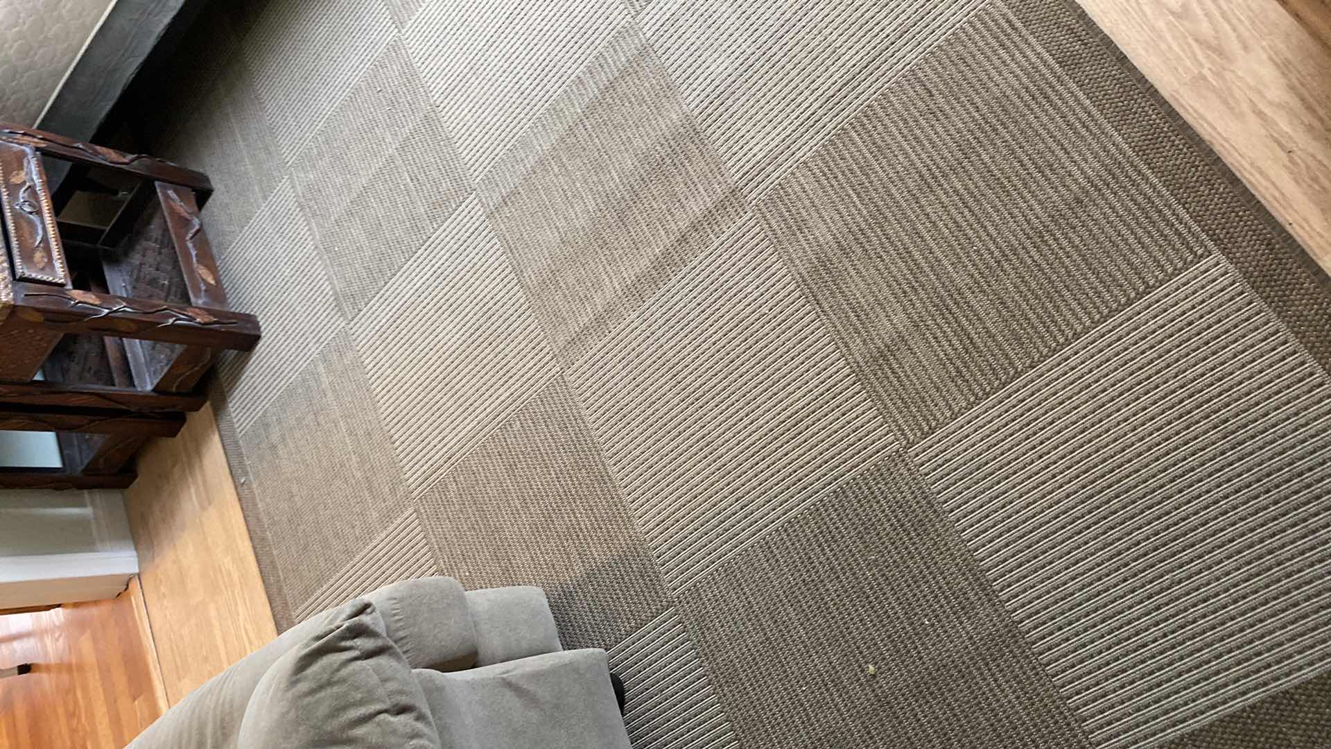 Photo 1 of SONOMA OUTDOOR PARQUET BEIGE AREA RUG 6’7” X 9’6”  $249.99