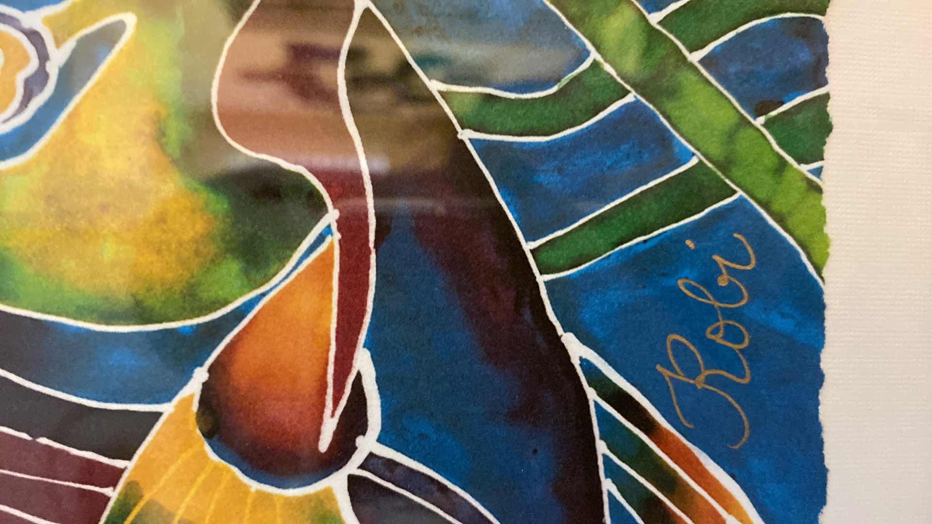 Photo 1 of FRAMED SERIGRAPH SIGNED ROBI CRAIG SEA BRIGHTS 26” X 22”COA