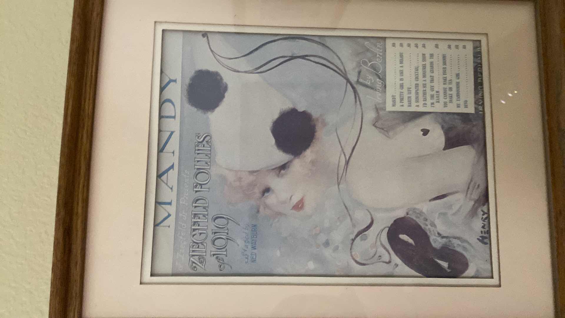 Photo 1 of PAIR OF FRAMED GLAMOUR GIRLS 13” X 17”