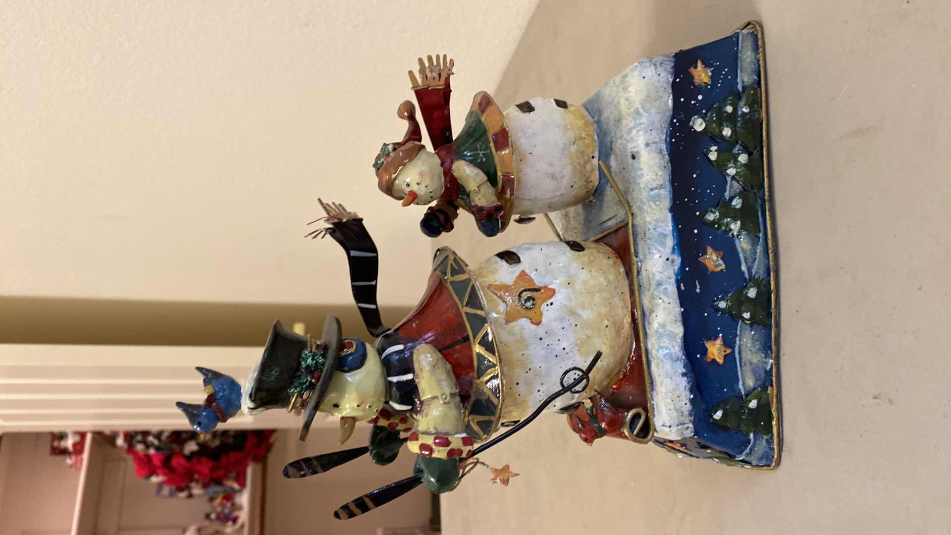 Photo 1 of 4 - CHRISTMAS METAL HOME DECOR TALLEST 14”