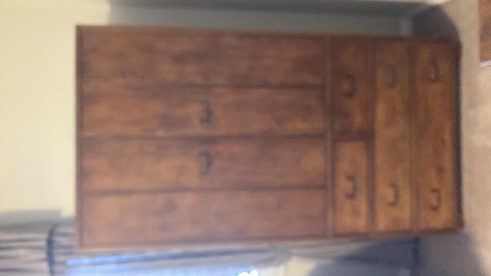 View 1 of HENREDON ARTIFACTS COLLECTION OAK ARMOIR 40”X 18” H76” (SOLID WITH DOVETAIL DRAWERS)