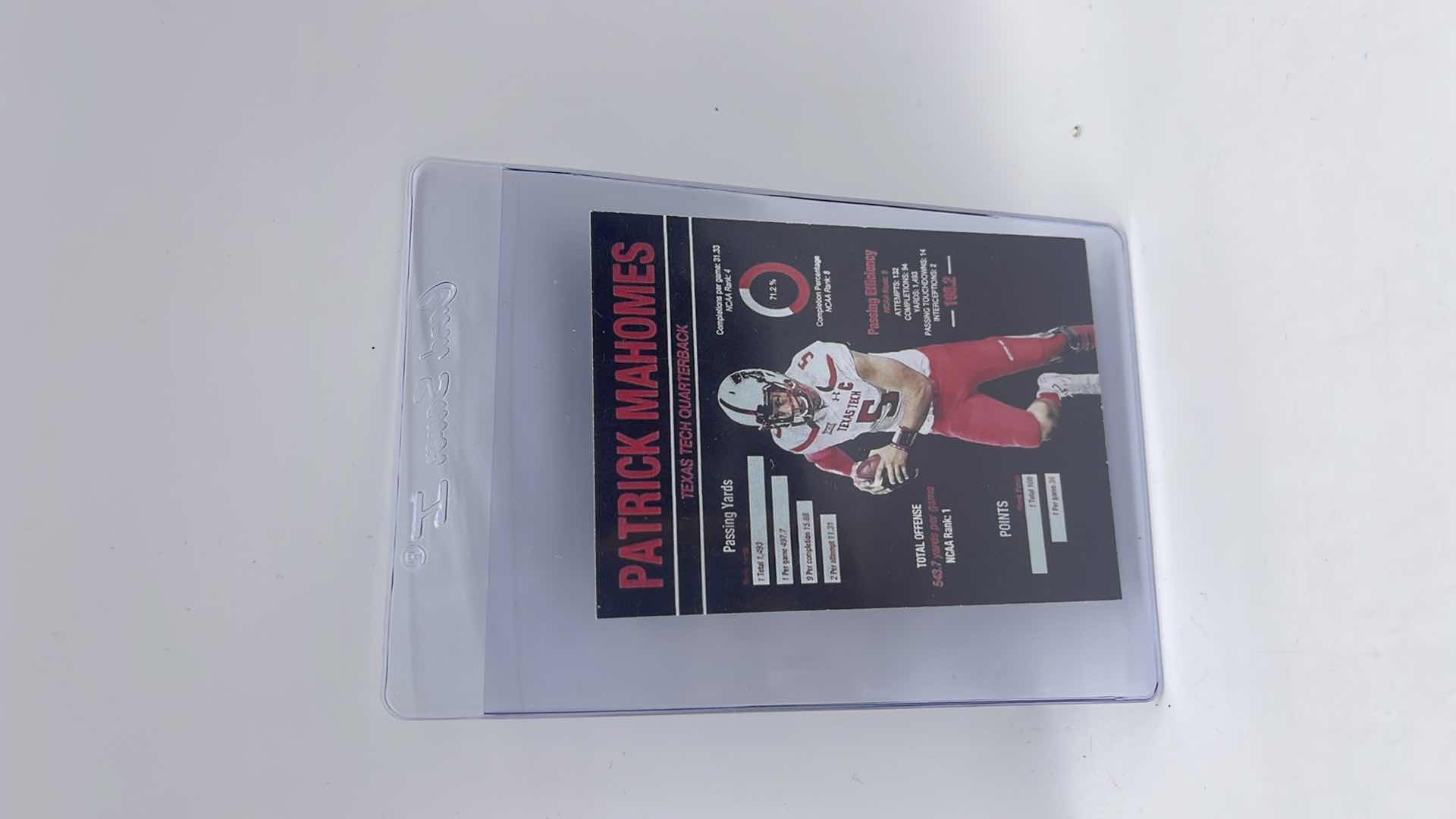 Photo 1 of 2017 PATRICK MAHOMES RATED ROOKIE CARD