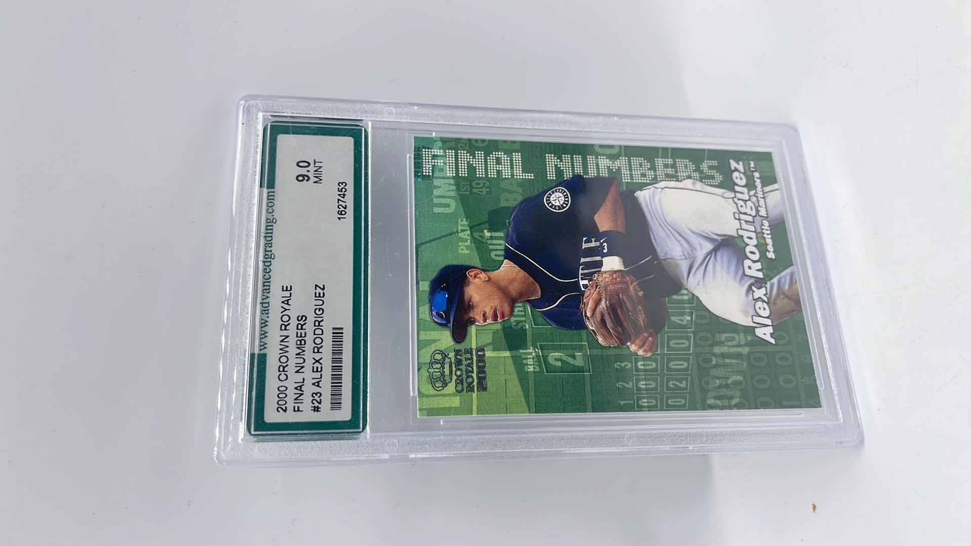 Photo 1 of 2000 ALEX RODRIGUEZ CROWN ROYALS RATED ROOKIE CARD 23