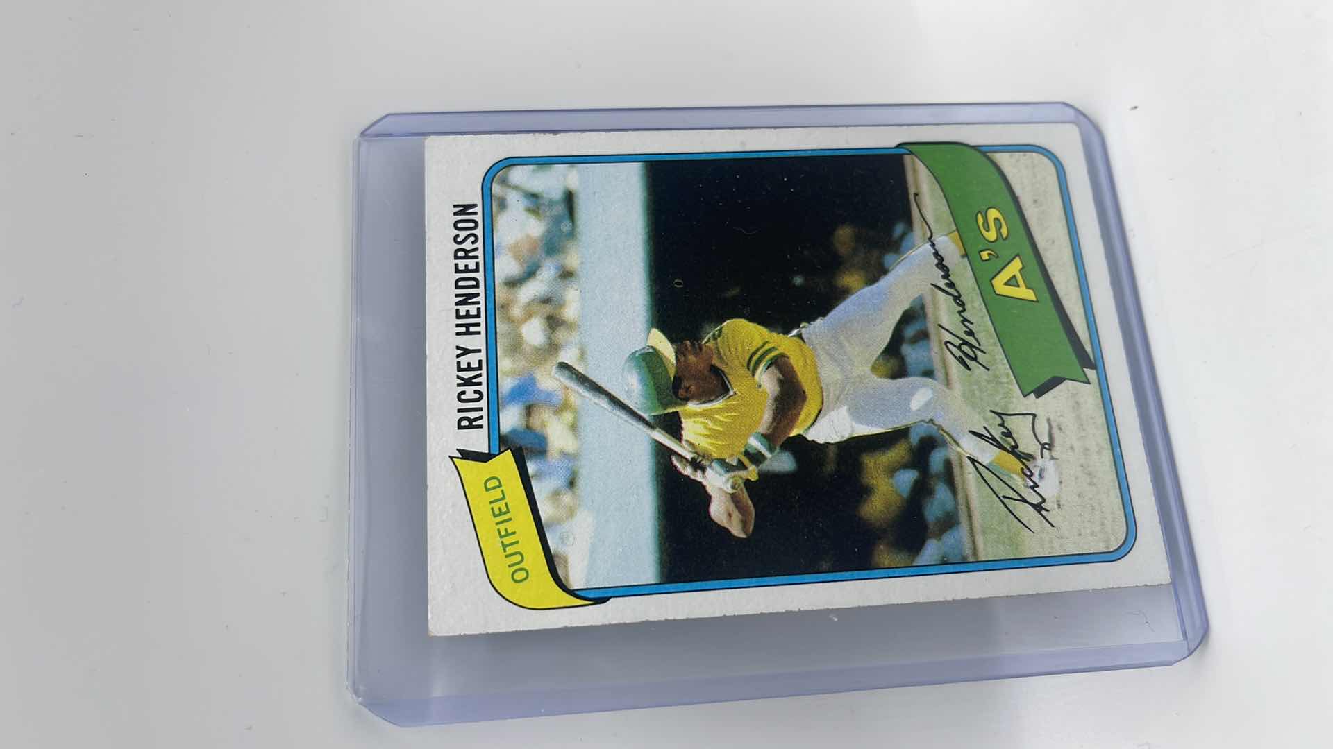 Photo 1 of 1980 RICKEY HENDERSON TOPPS ROOKIE CARD 482