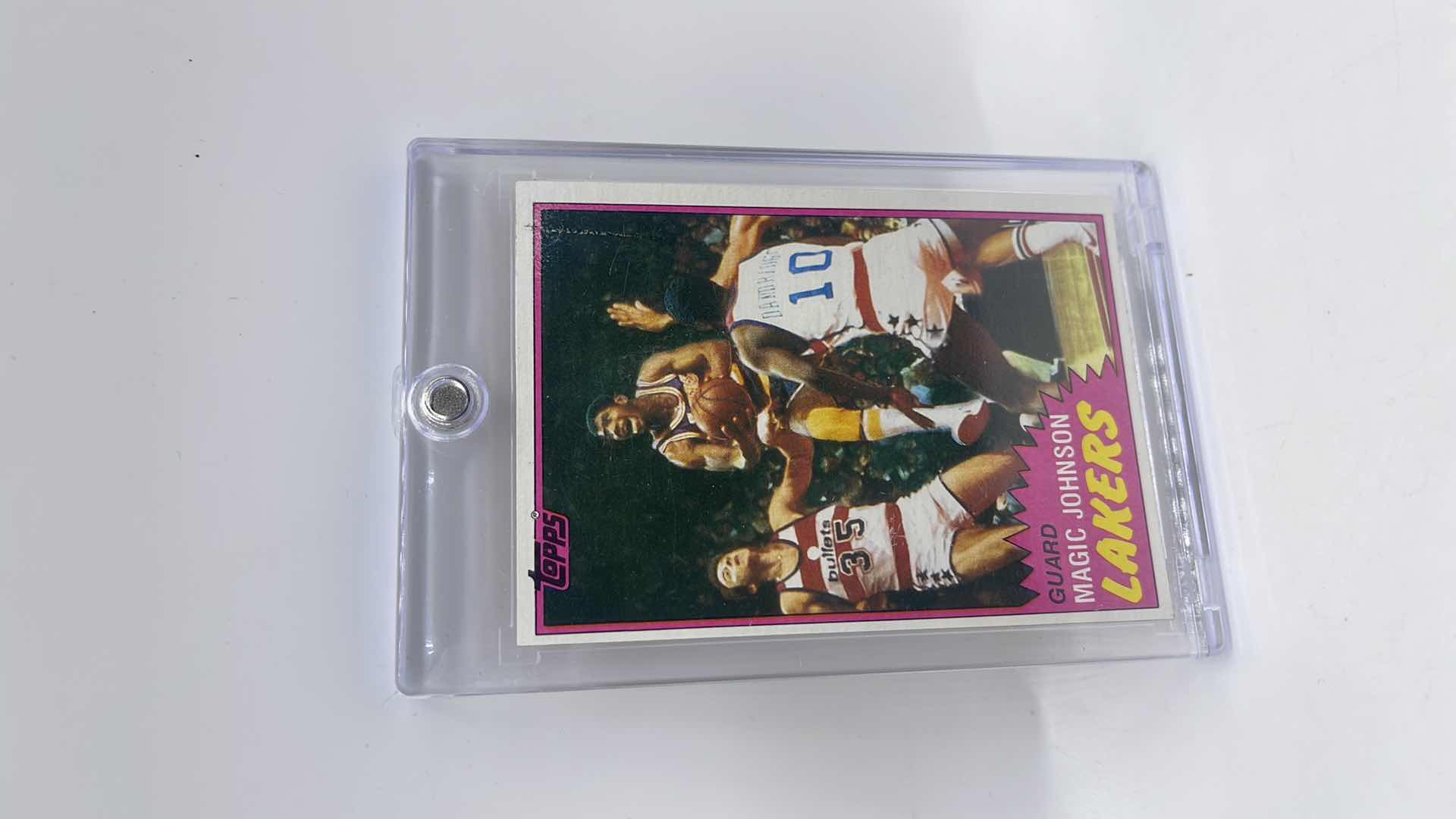 Photo 1 of RARE 1981 MAGIC JOHNSON TOPPS CARD 21
