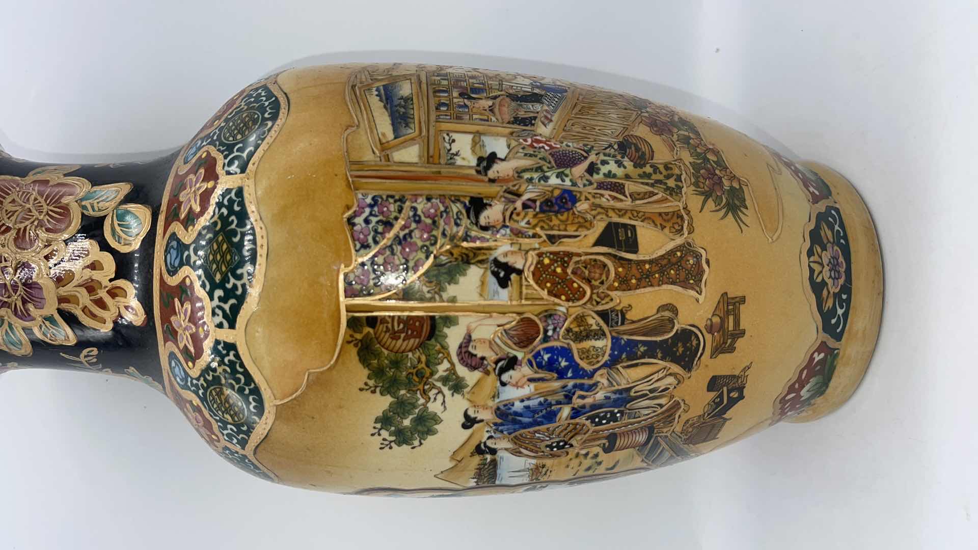 Photo 1 of VINTAGE SATSUMA 16” VASE