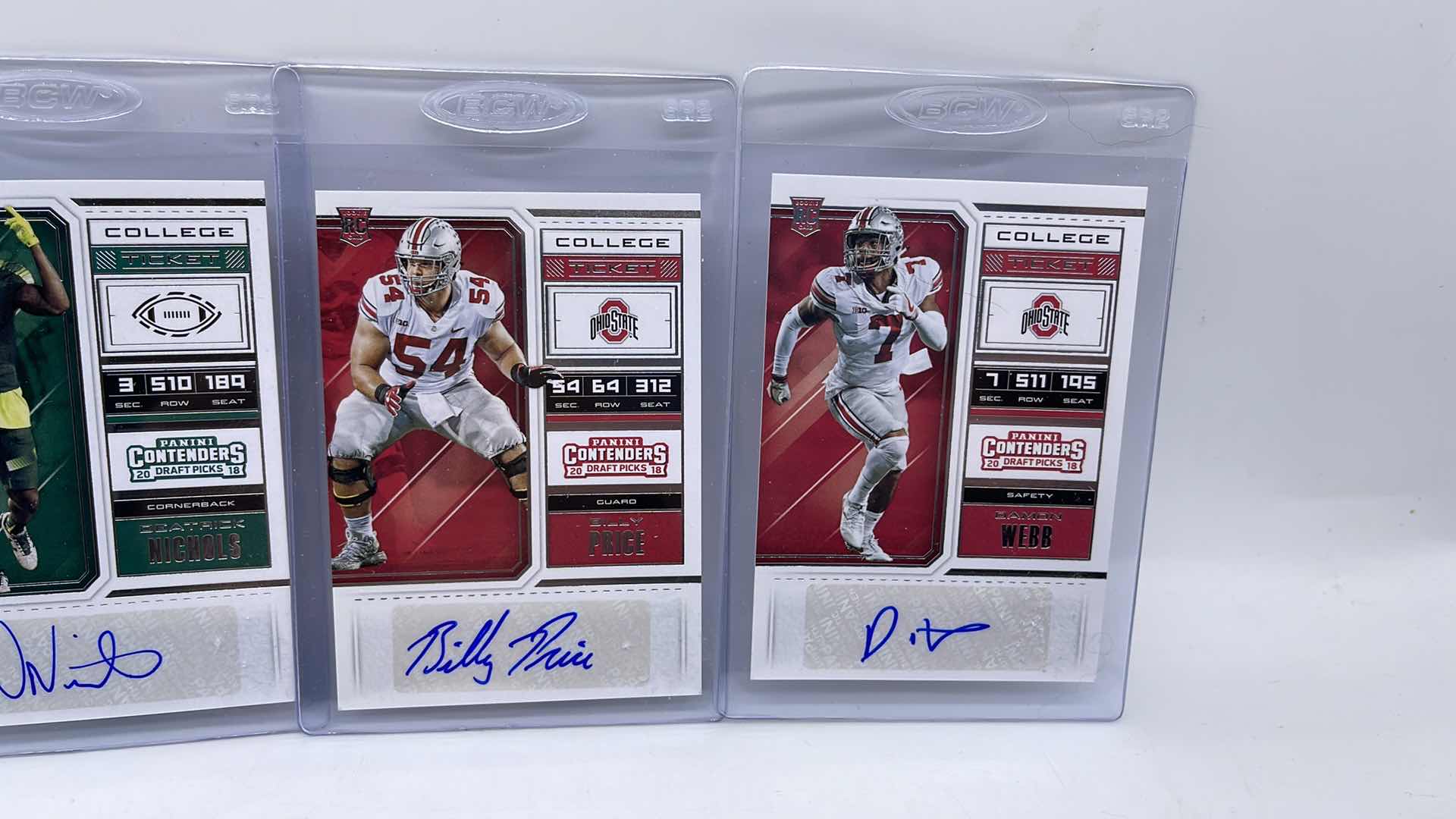Photo 3 of 4 PANINI AUTOGRAPHED ROOKIE CARDS