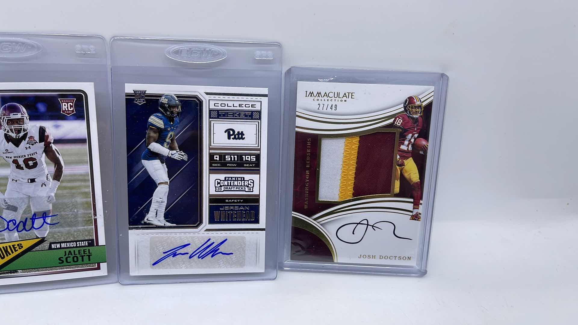 Photo 1 of 4 PANINI AUTOGRAPHED ROOKIE CARDS