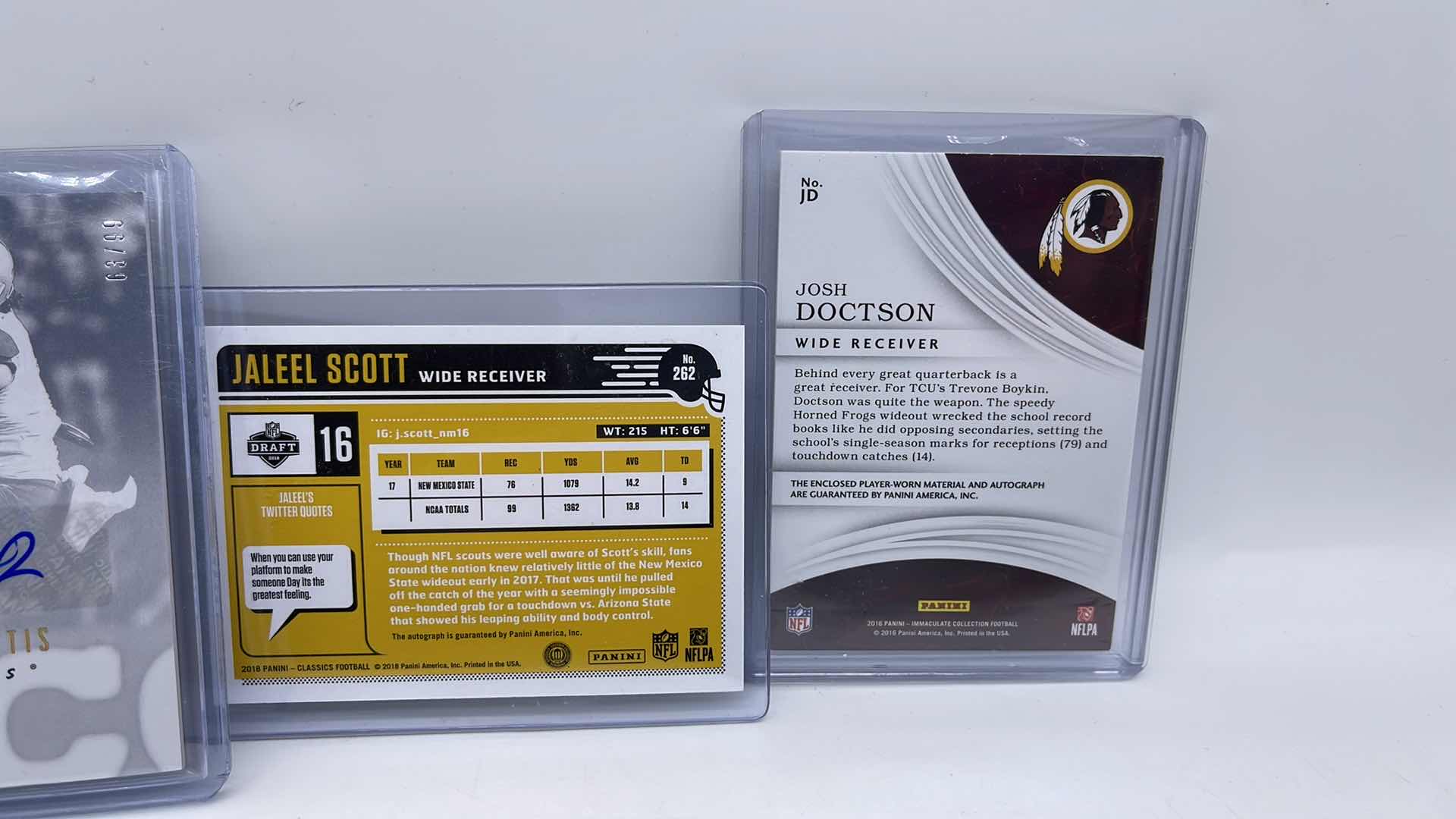 Photo 4 of 4 PANINI AUTOGRAPHED ROOKIE CARDS