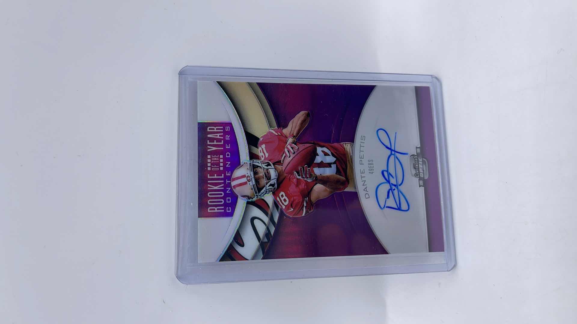 Photo 1 of 2018 DANTE PETTIS PANINI OPTIC CONTENDER AUTOGRAPHED ROOKIE CARD RYA-DP
