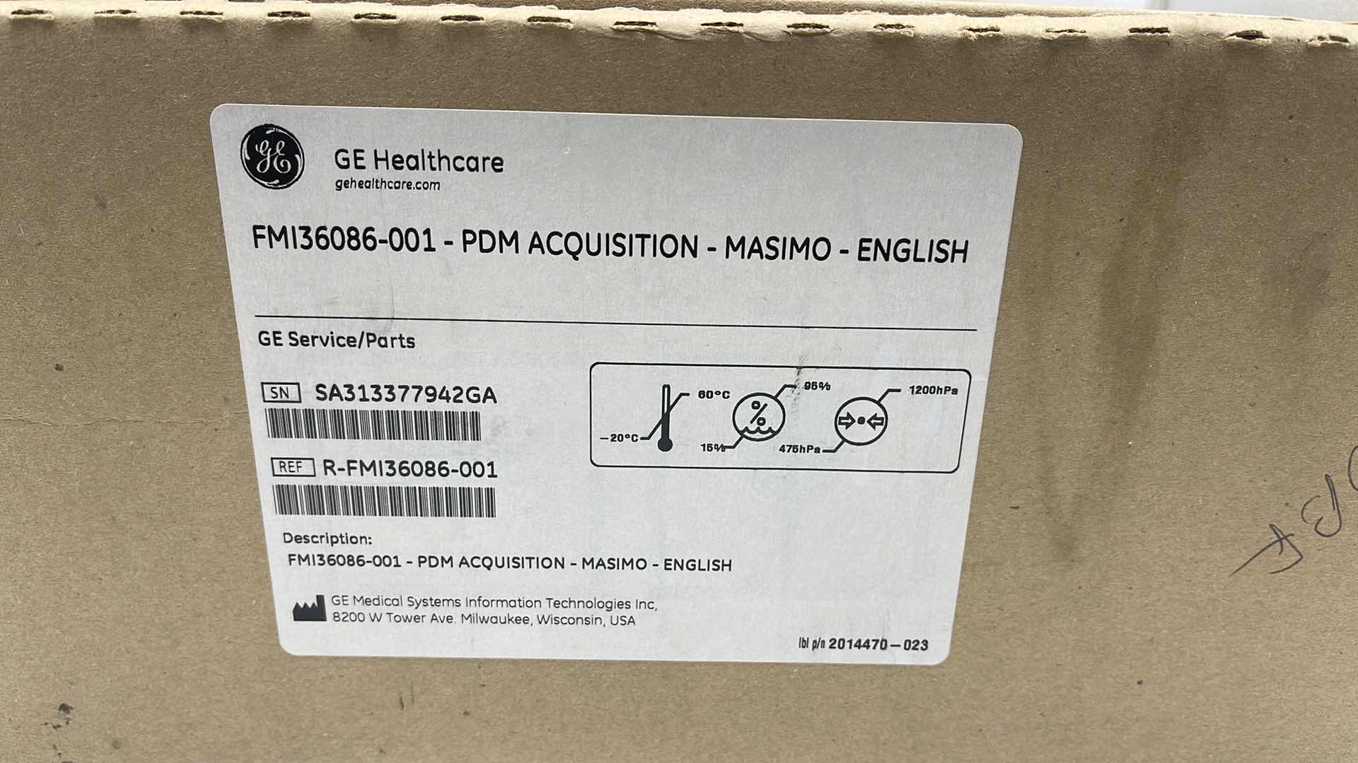 Photo 1 of GE HEALTHCARE PDM MASIMO MODEL FMI136086-001 DATA MODULE