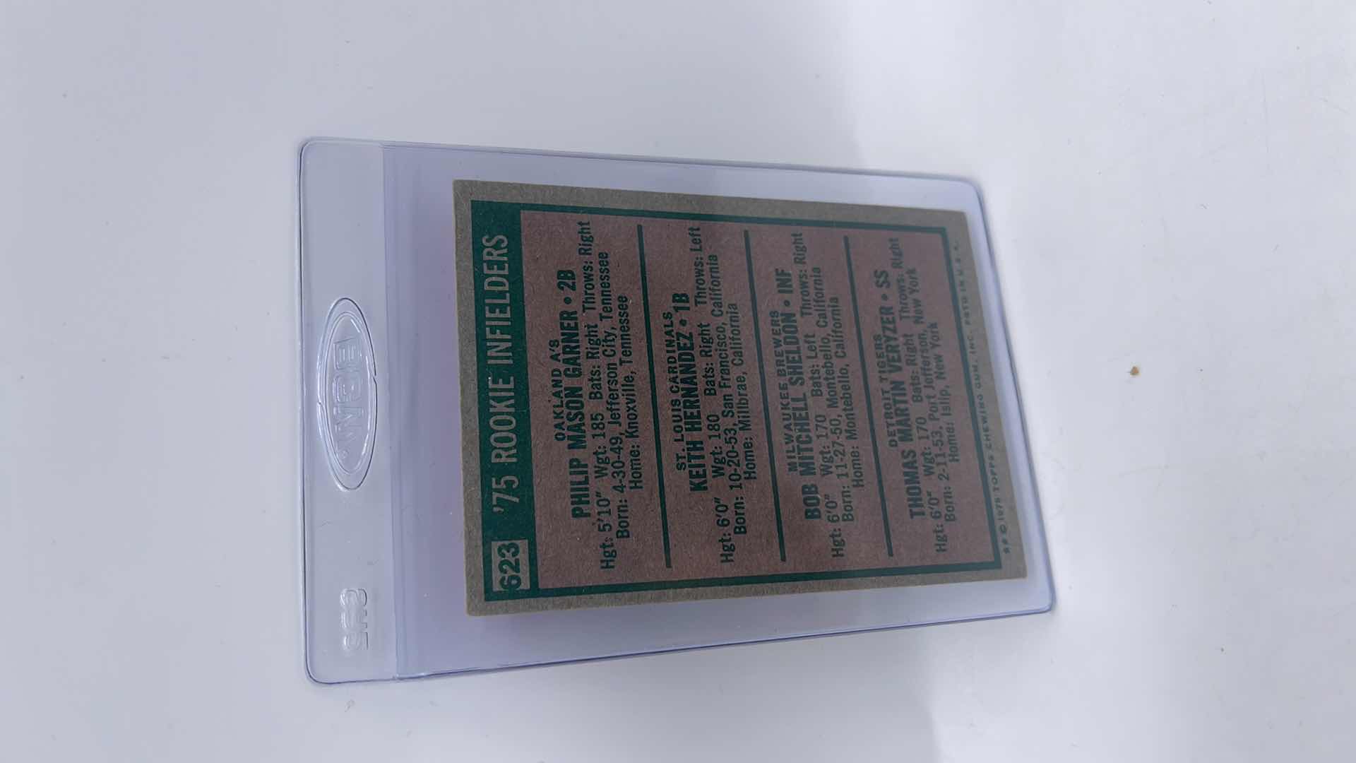 Photo 1 of 1975 KEITH HERNANDEZ TOPPS ROOKIE CARD 623