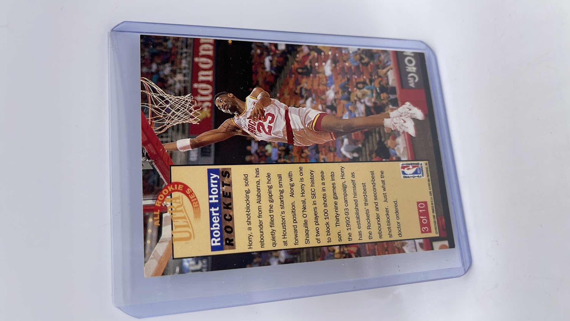 Photo 1 of 1992-93 ROBERT HORRY FLEER ULTRA ROOKIE CARD