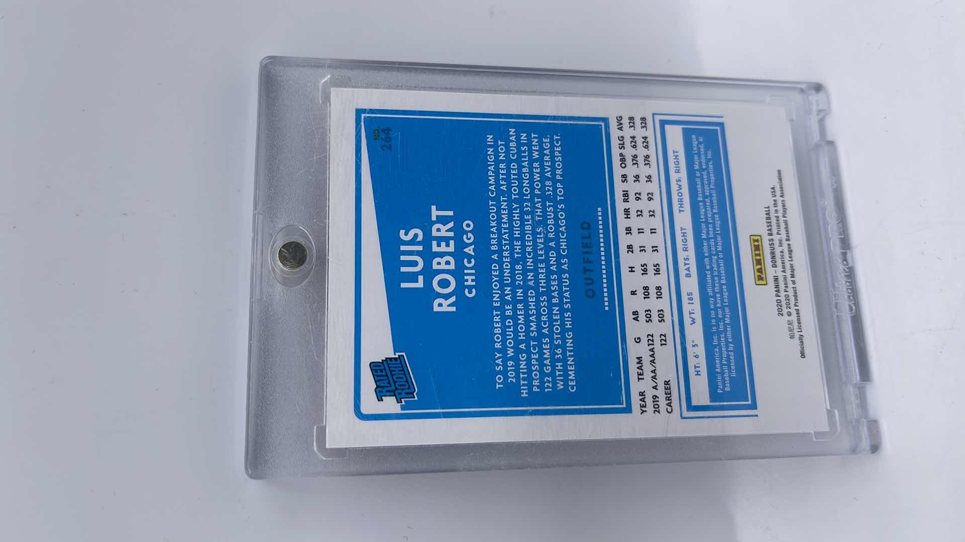 Photo 1 of RARE 2020 LUIS ROBERTS PANINI RED RATED ROOKIE CARD 264