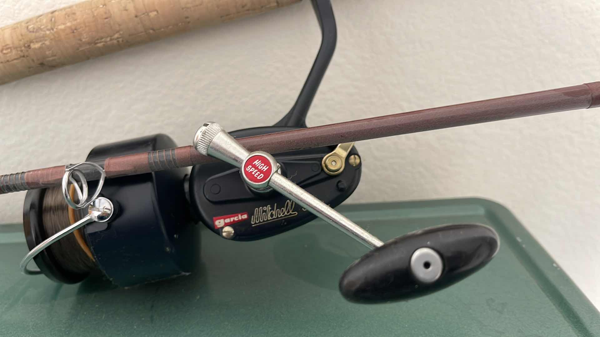 Photo 1 of VINTAGE COLEMAN ICE-CHEST W 2 THERMOS & FISHING ROD