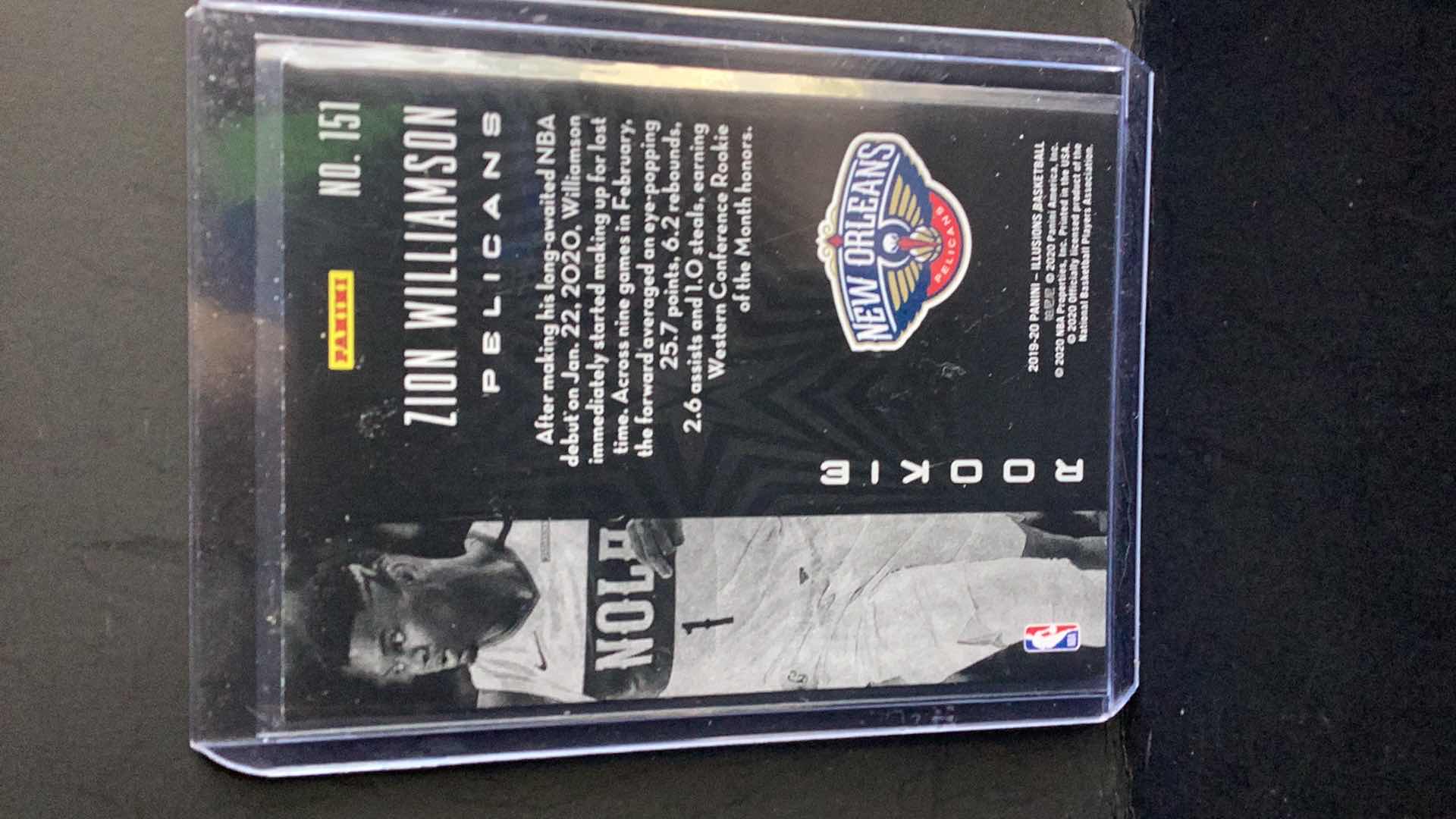 Photo 1 of 2019 ZION WILLIAMSON ROOKIE ILLUSIONS #151