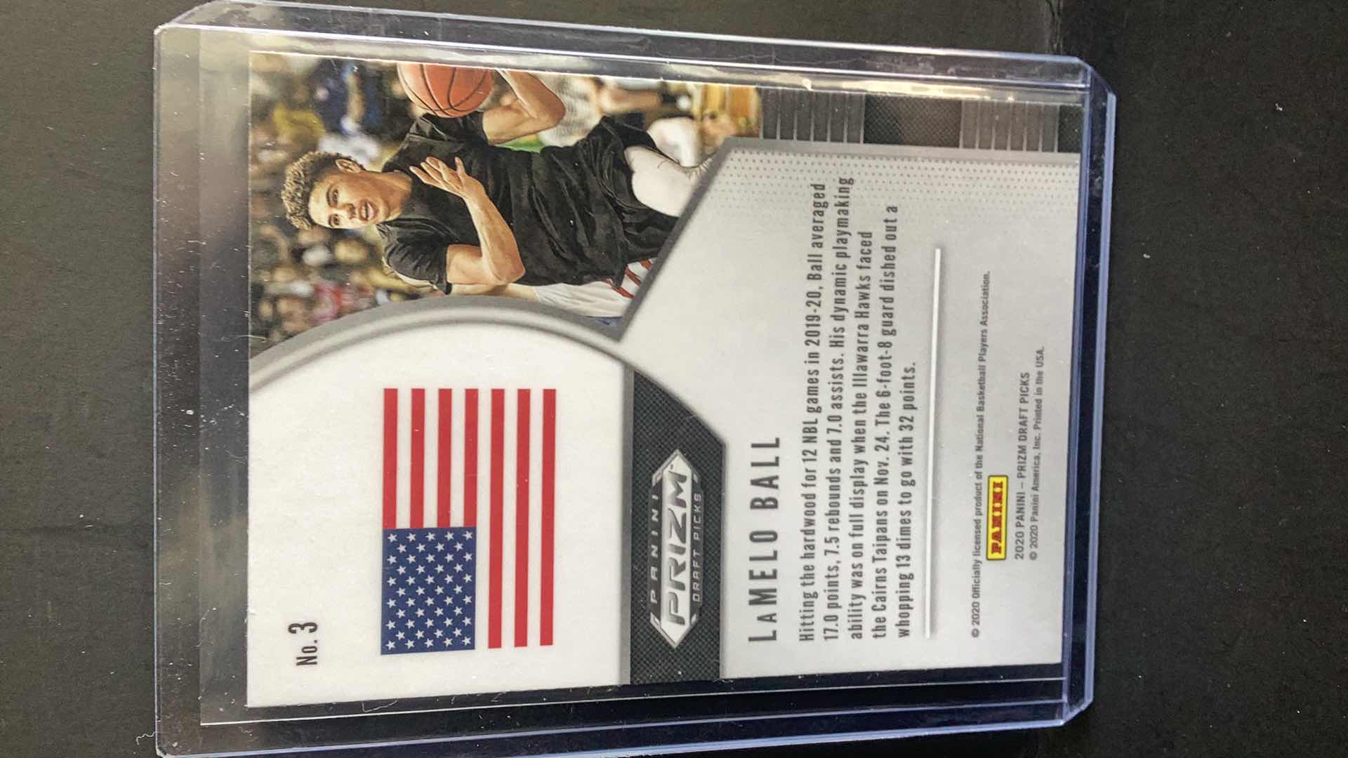 Photo 1 of 2020 LAMELO BALL ROOKIE PRIZM DRAFT PICKS #3