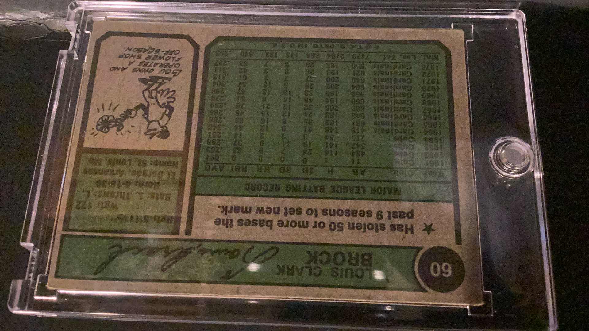 Photo 1 of 1974 LOU BROCK TOPPS #60