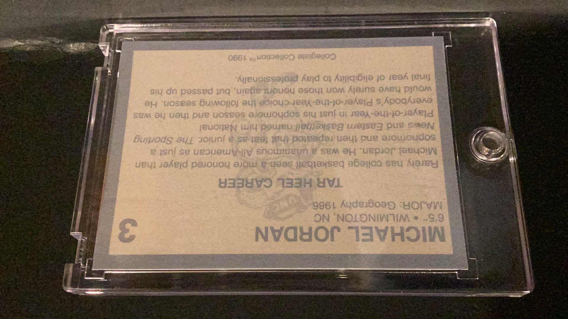 Photo 1 of 1990 MICHAEL JORDAN COLLEGIATE COLLECTION #3