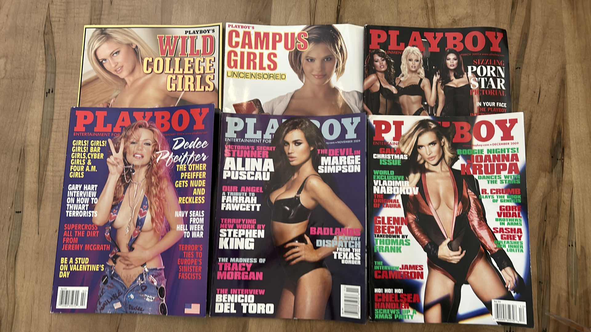 Photo 1 of 6 PLAYBOY MAGAZINES