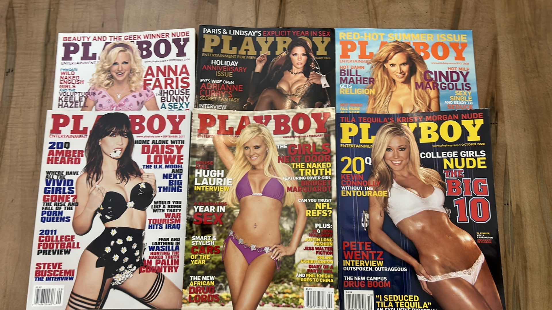 Photo 1 of 6 PLAYBOY MAGAZINES