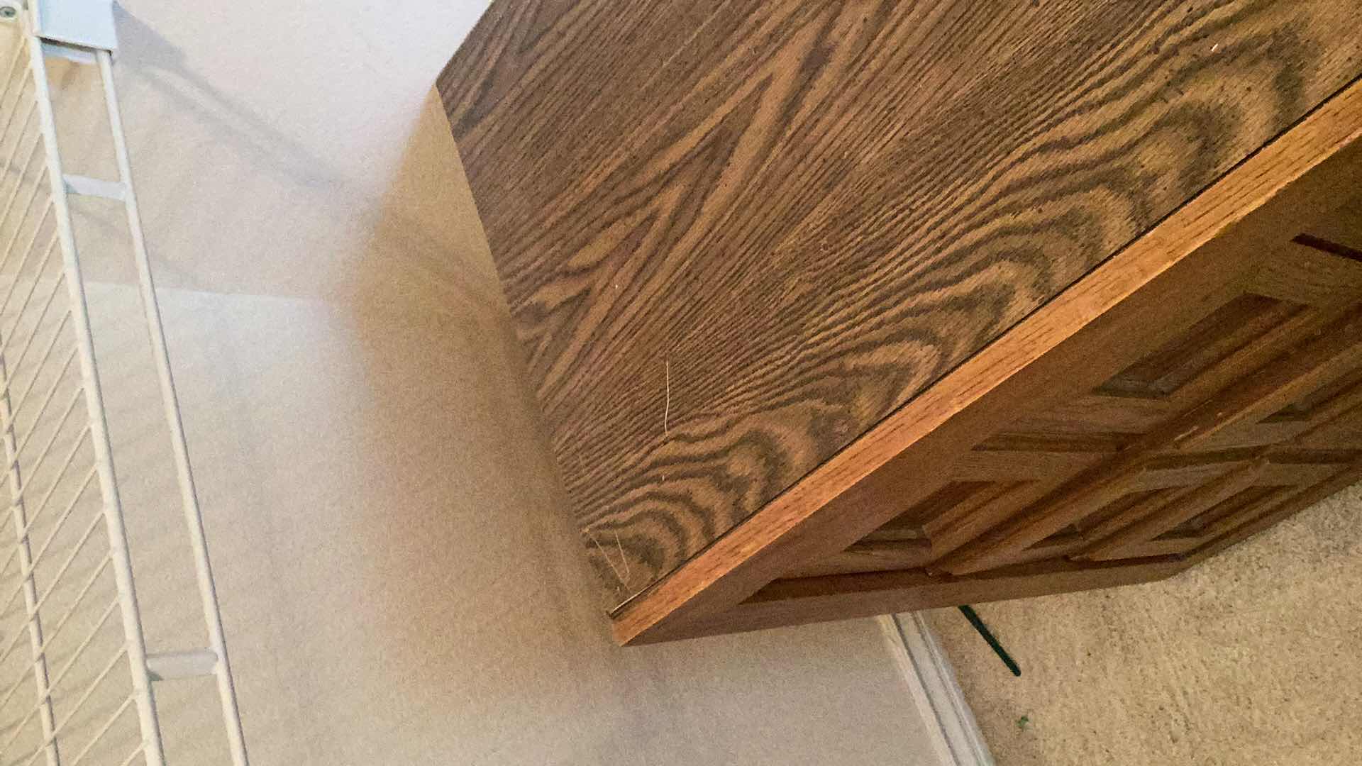 Photo 1 of LARGE WOODEN DRESSER 66" X 19" H 29"