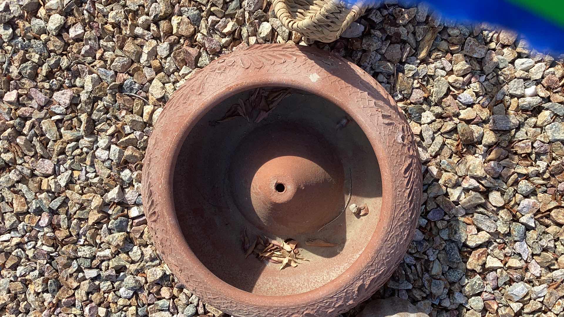 Photo 1 of LARGE POT 18” AND GARDEN DECOR