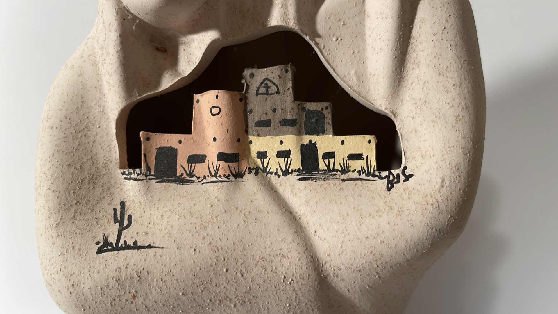 Photo 1 of PINE MOUNTAIN NATIVE AMERICAN SIGNED ART SCULPTURE H-15”