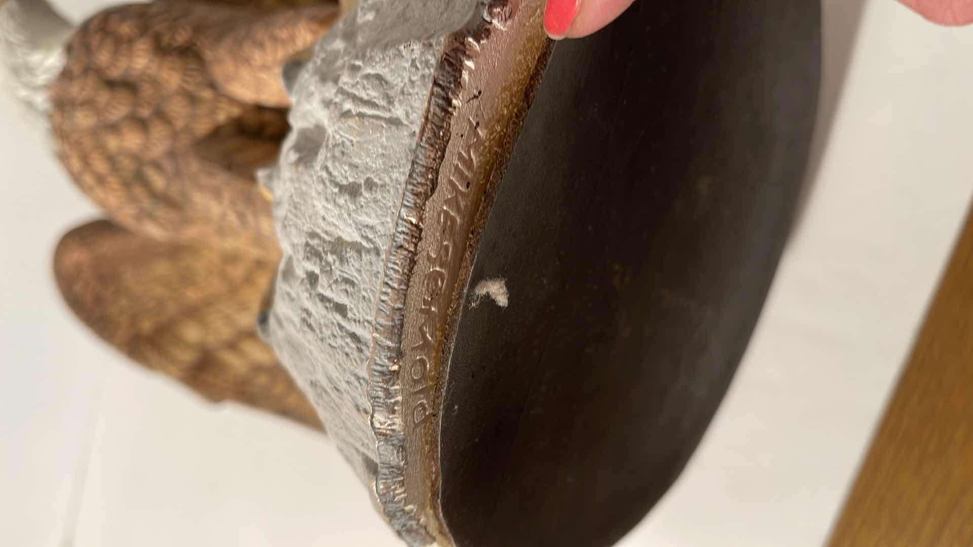 Photo 1 of AMERICAN EAGLE Porcelain Sculpture SIGNED BY ARTIST 11”x 8”x13”