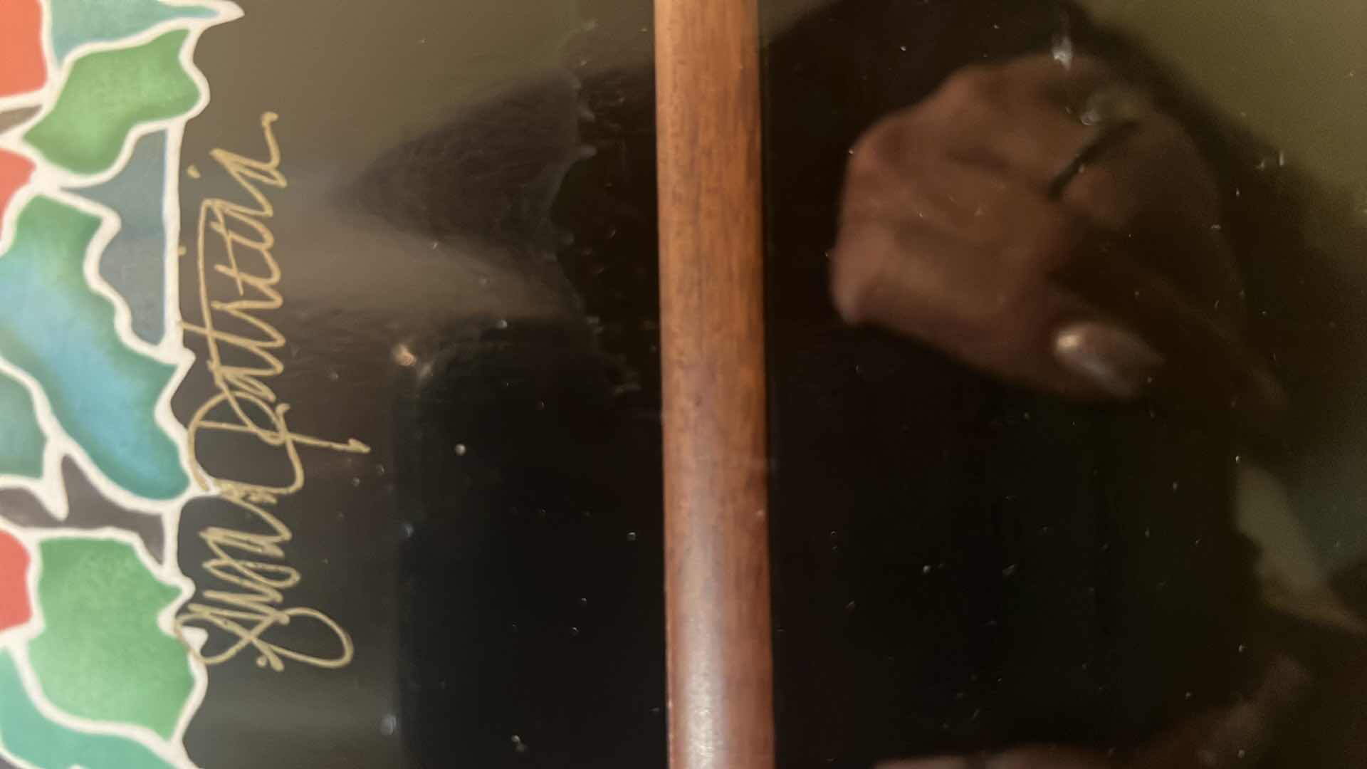 Photo 5 of MAHOGANY FRAMED "TROPICAL" ARTIST SIGNED & NUMBERED ARTWORK  41” x 45”