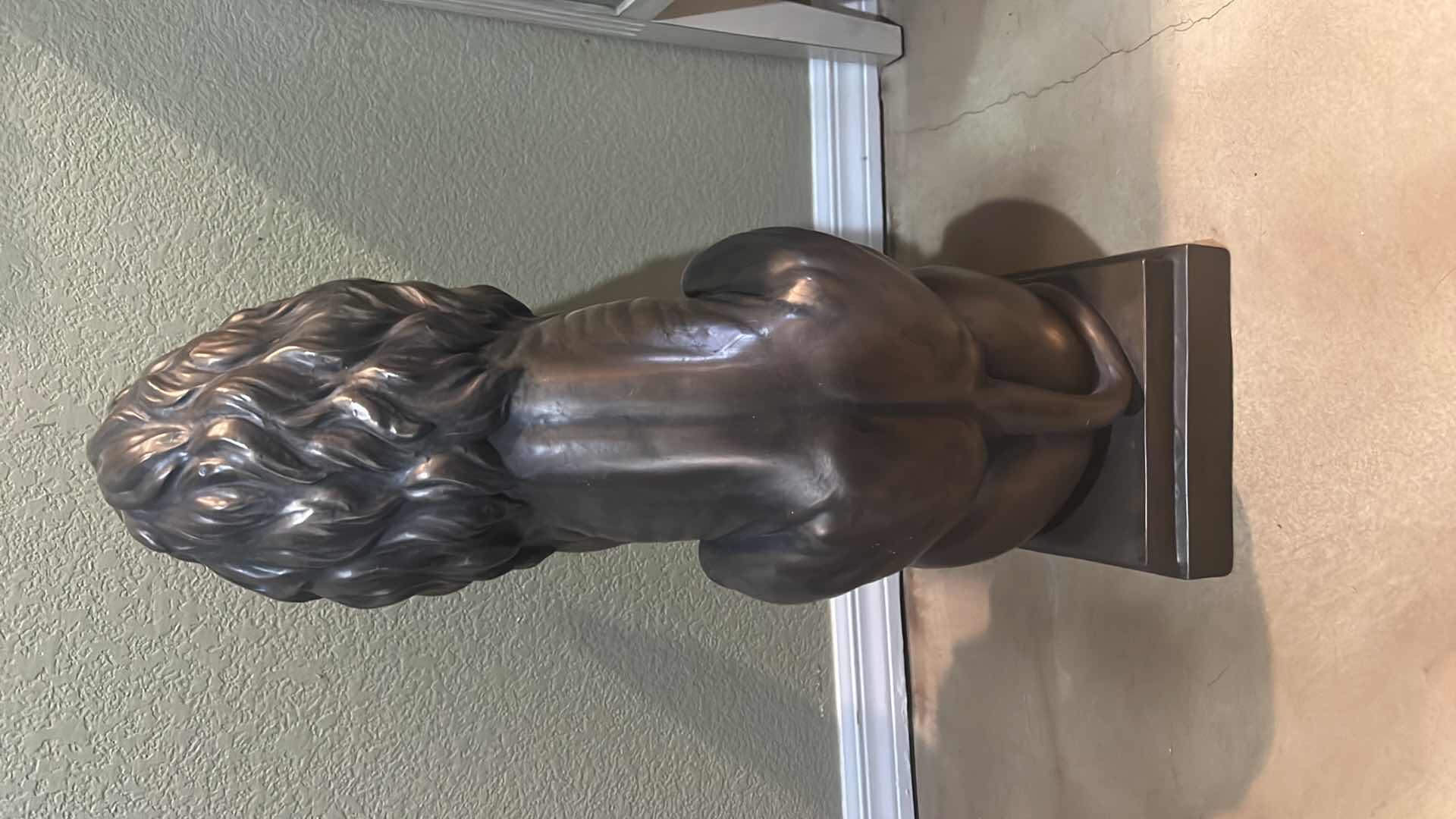 Photo 1 of SCULPTED RESIN LION H27”