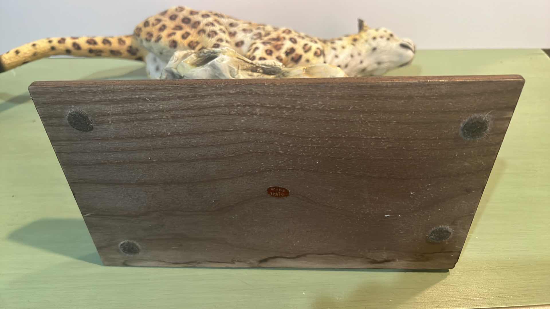 Photo 1 of COLLECTIBLE "CHEETAH" CAT STATUE W16” H10”