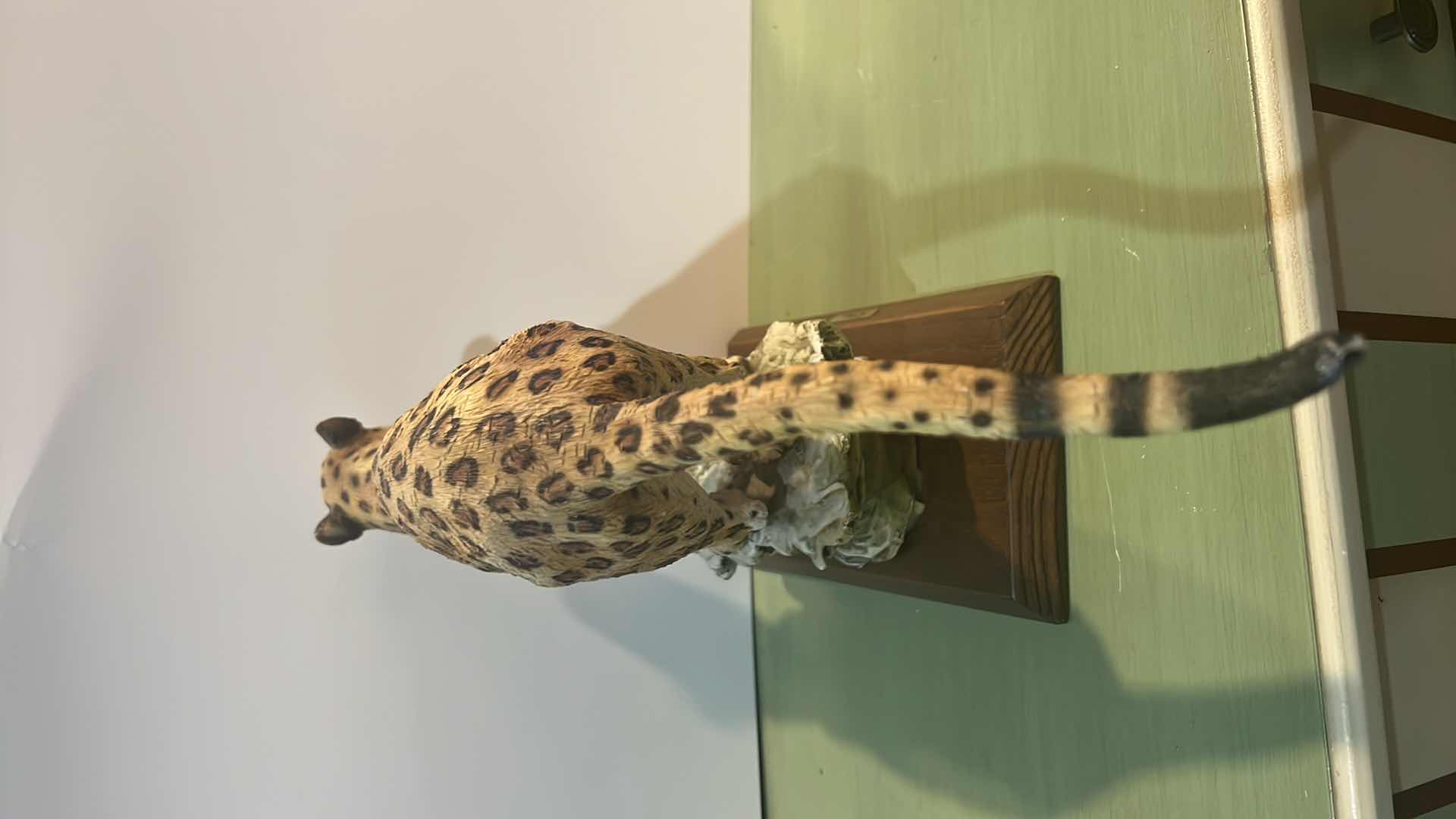 Photo 1 of COLLECTIBLE "CHEETAH" CAT STATUE W16” H10”