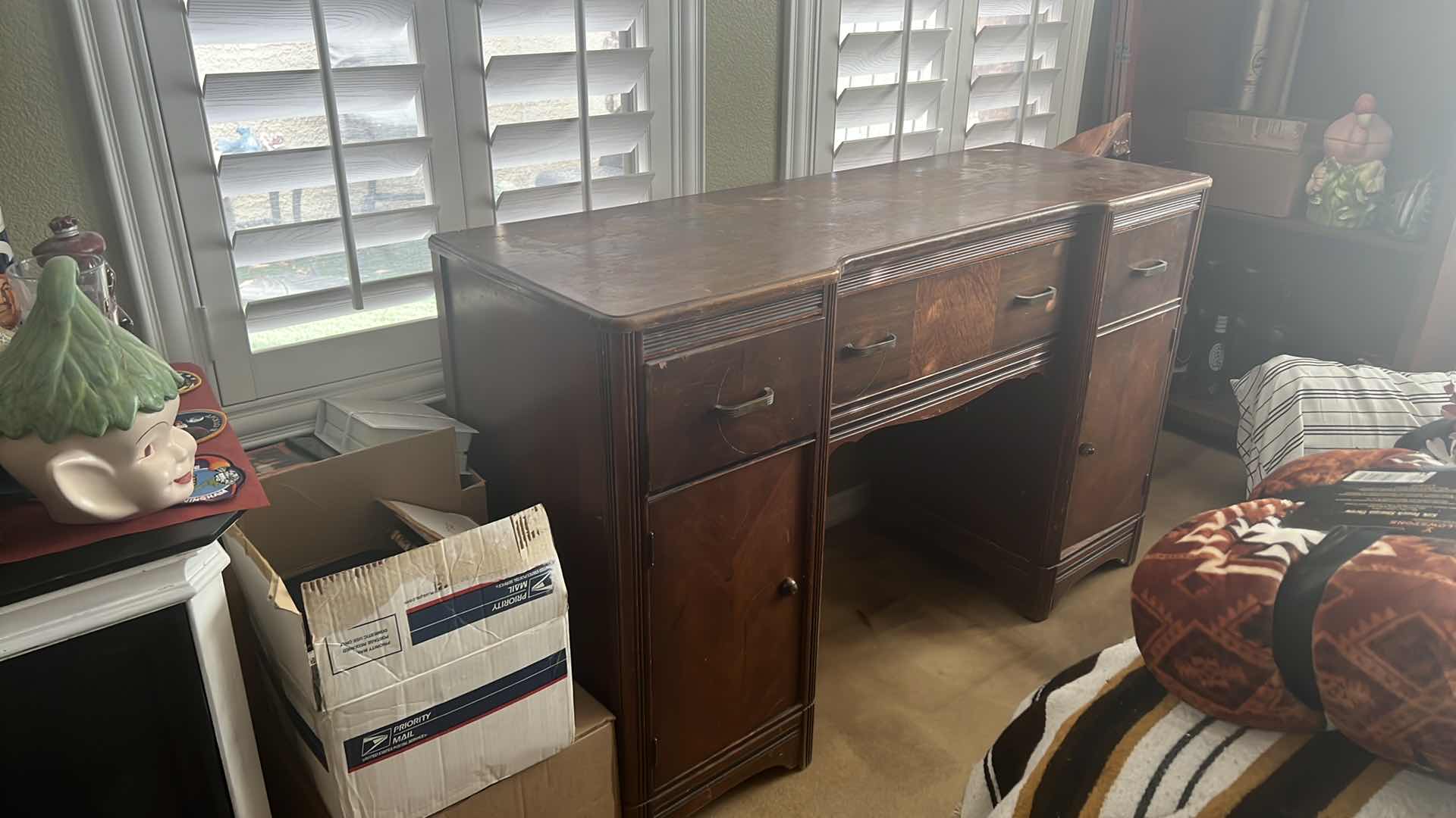 Photo 7 of ANTIQUE MAHOGANY DRESSER 55” x19” H39”