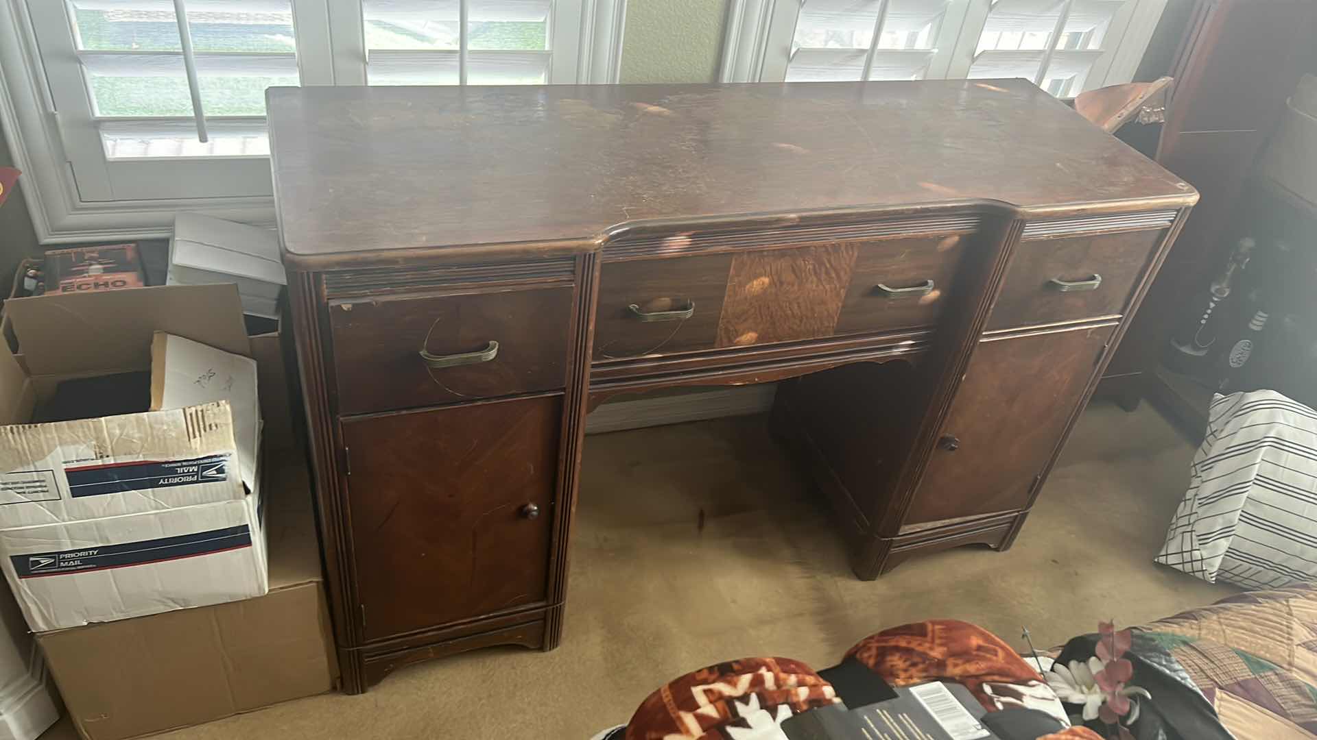 Photo 8 of ANTIQUE MAHOGANY DRESSER 55” x19” H39”