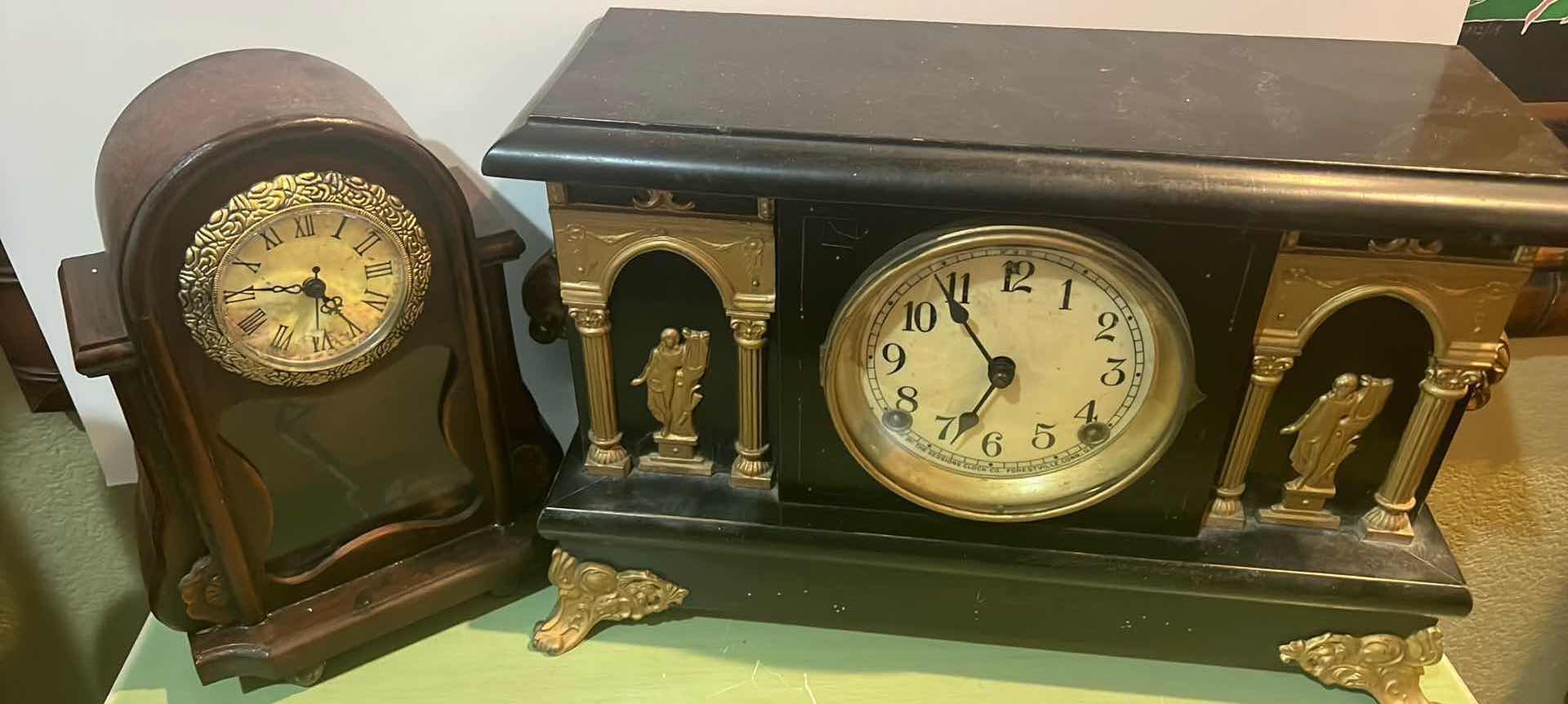 Photo 1 of 2-DECORATE MANTLE CLOCKS