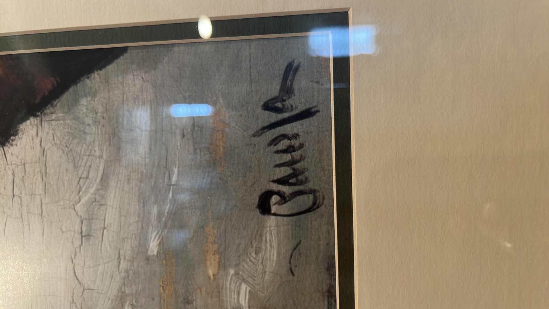 Photo 2 of FRAMED “SAILBOAT” ARTWORK ARTIST SIGNED 40” x 36”