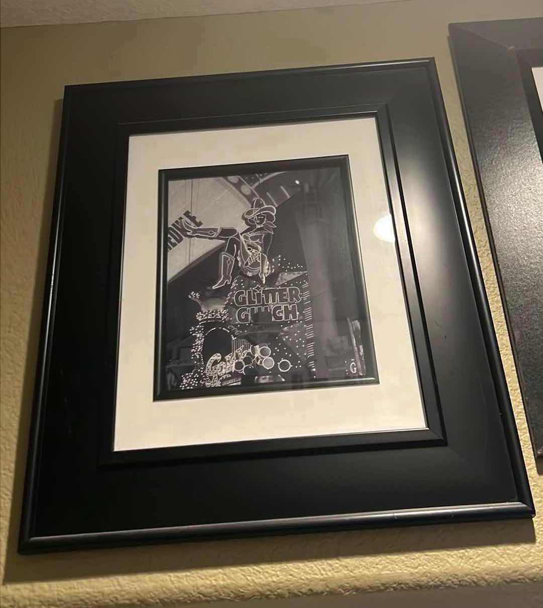 Photo 2 of 2-BLACK FRAMED “CASINO” ARTWORK  20” x 13”