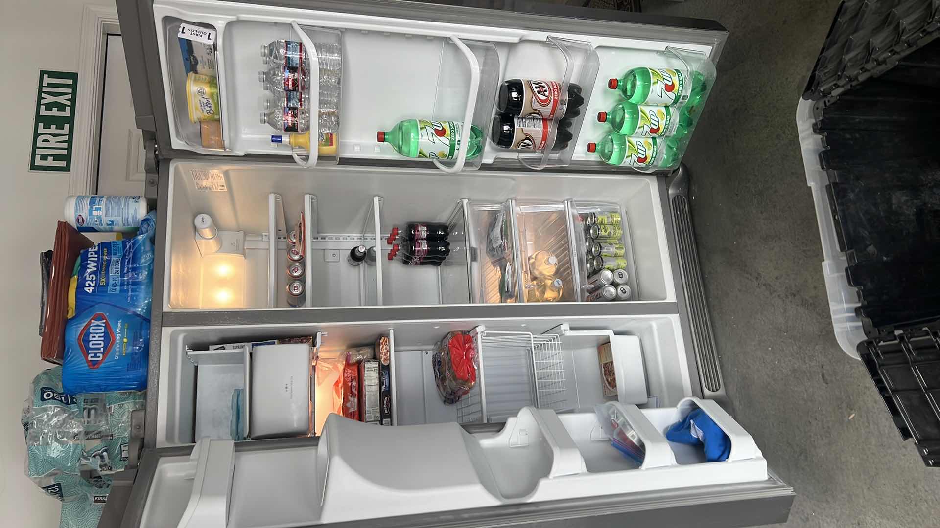 Photo 1 of FRIGIDAIRE STAINLESS STEEL SIDE BY SIDE REFRIGERATOR FREEZER (CONTENTS NOT INCLUDED)