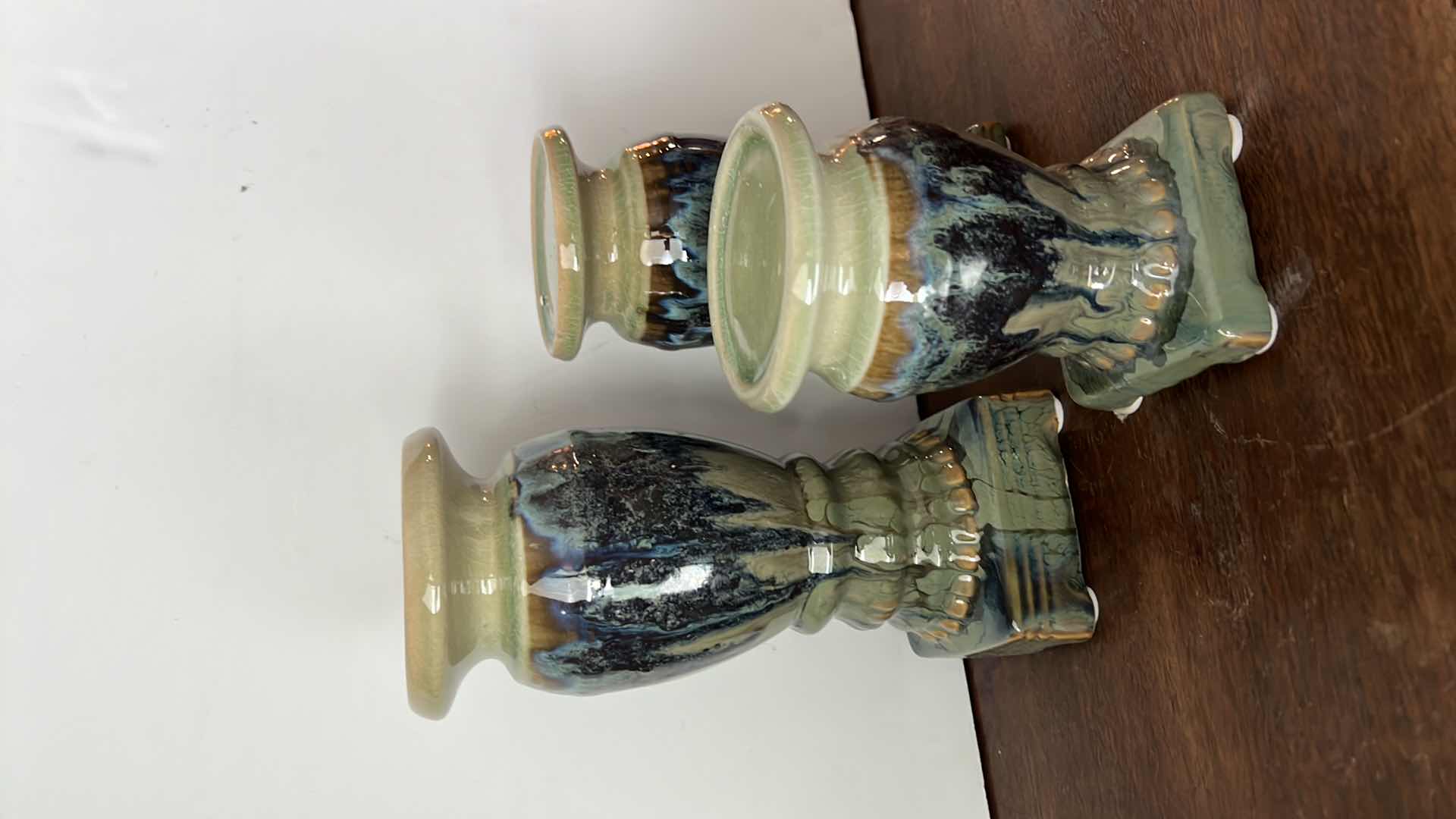 Photo 1 of 3-CERAMIC CANDLEHOLDERS