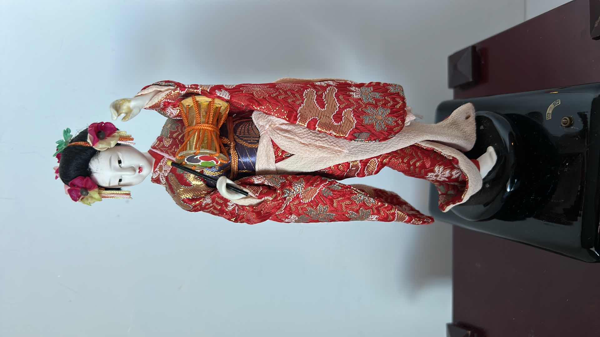 Photo 1 of ASIAN RAIN CHIME AND FIGURINE H 12”