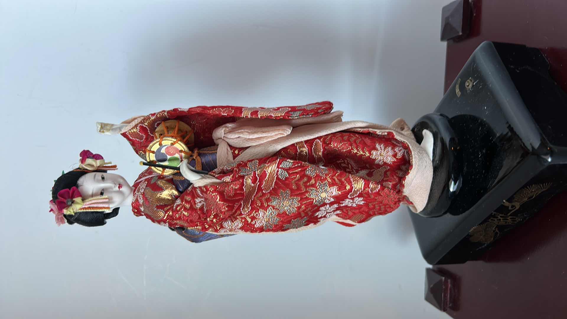 Photo 1 of ASIAN RAIN CHIME AND FIGURINE H 12”