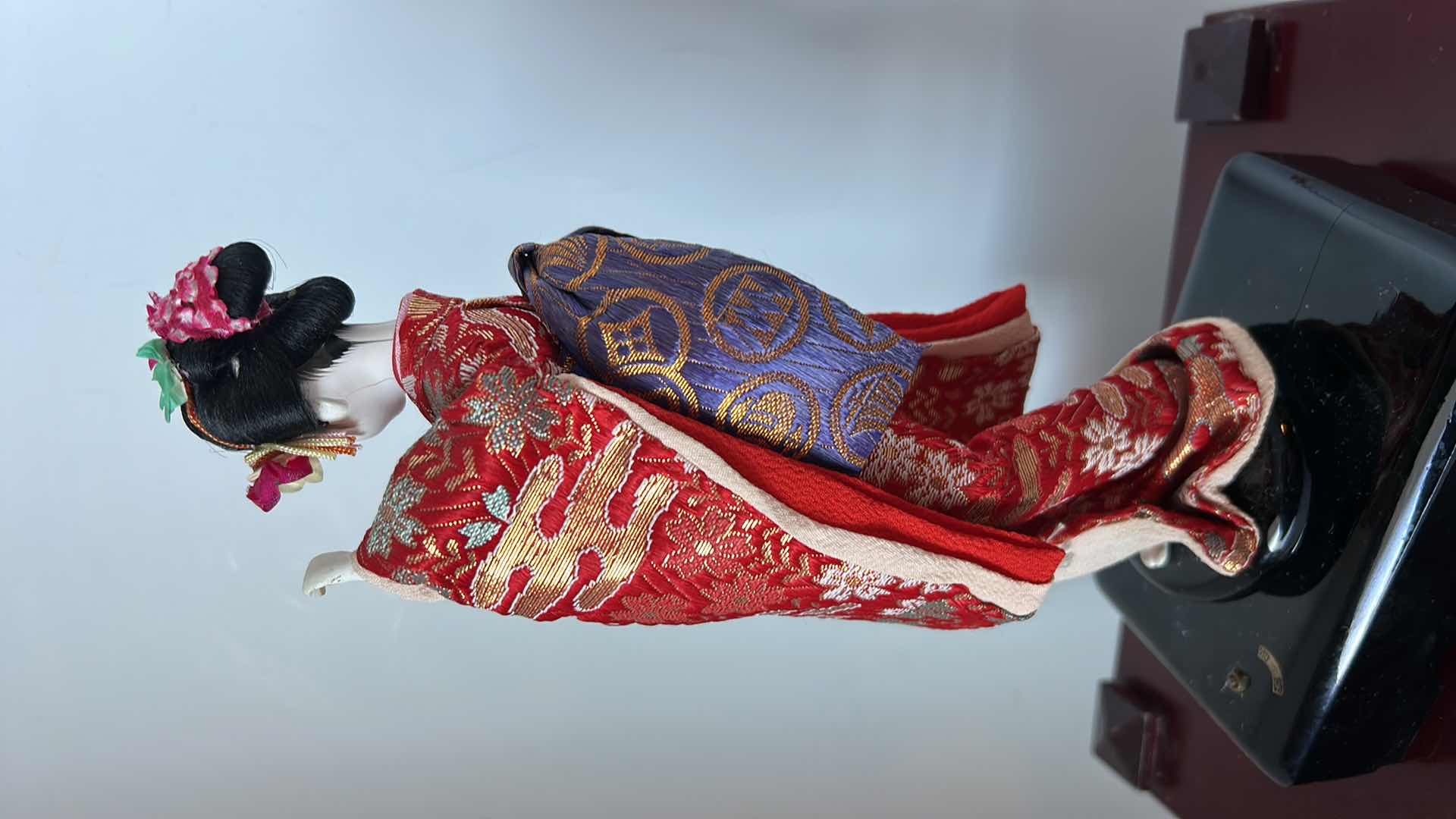 Photo 1 of ASIAN RAIN CHIME AND FIGURINE H 12”