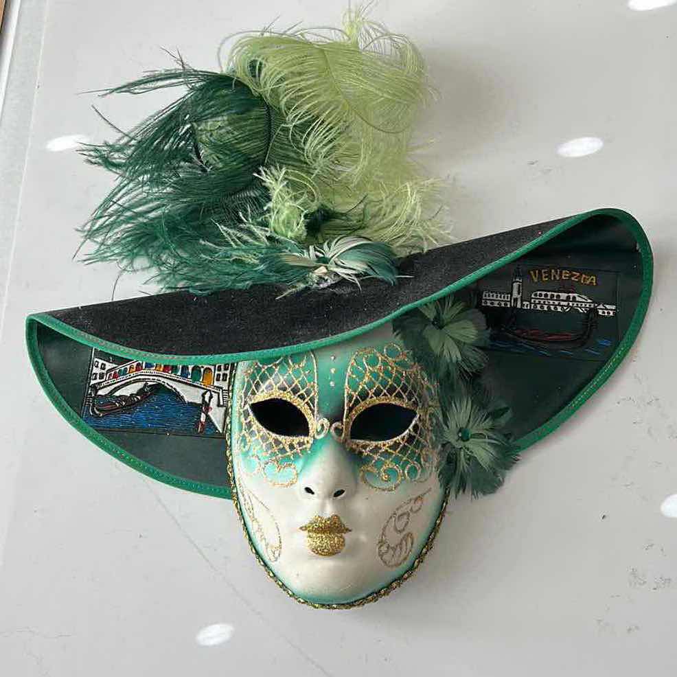 Photo 1 of VENETIAN MASQUERADE FULL FACE MASK 18” x 16”