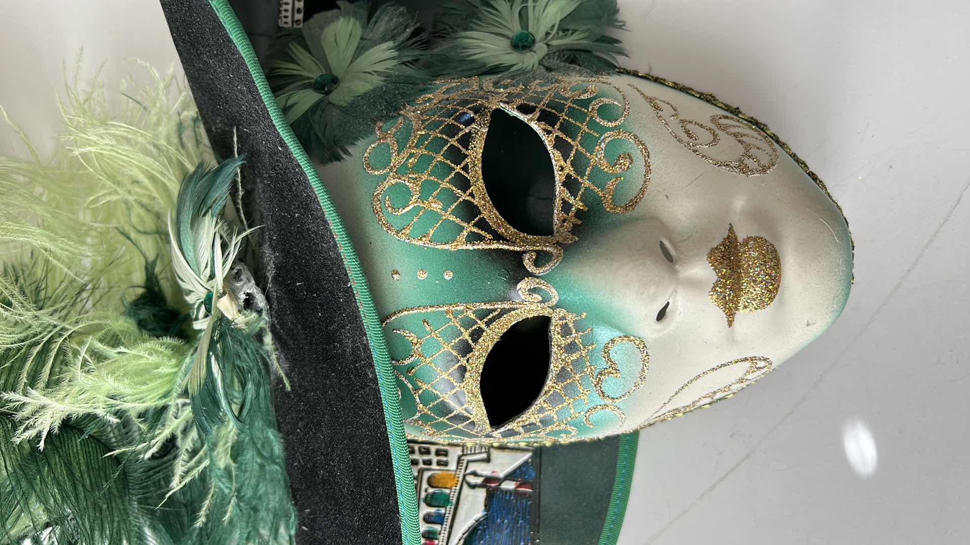 Photo 2 of VENETIAN MASQUERADE FULL FACE MASK 18” x 16”