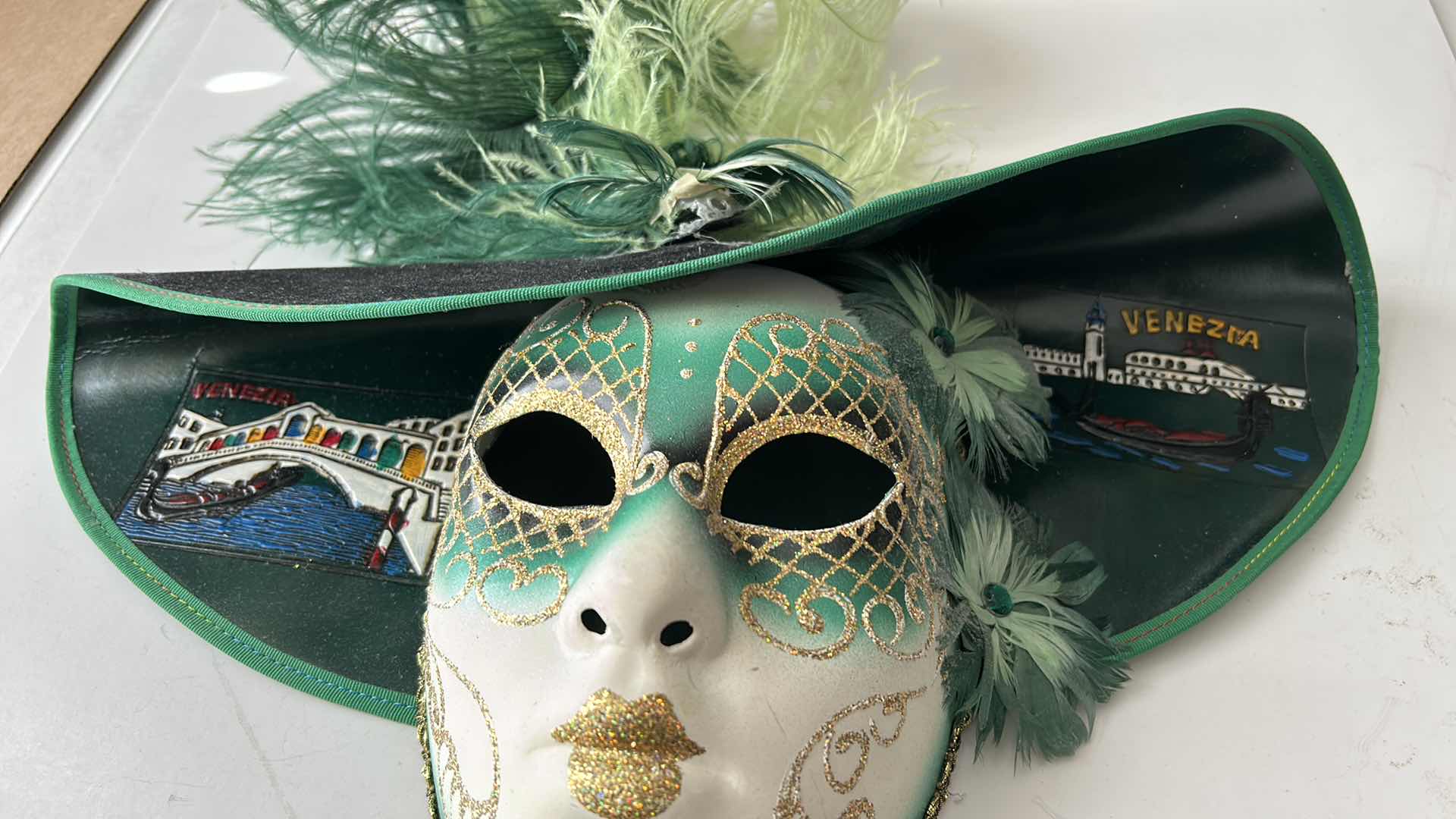 Photo 3 of VENETIAN MASQUERADE FULL FACE MASK 18” x 16”