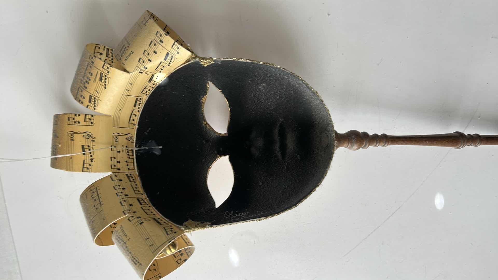 Photo 1 of VENETIAN MASQUERADE FULL FACE MASK ON STICK 11” x 22