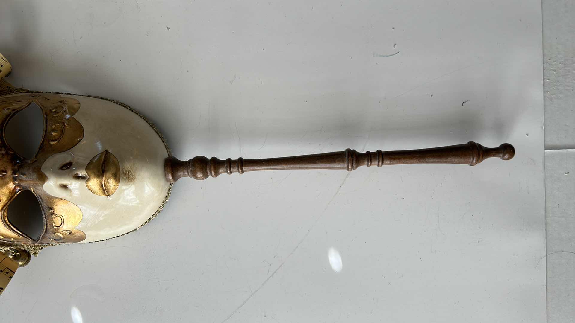 Photo 4 of VENETIAN MASQUERADE FULL FACE MASK ON STICK 11” x 22